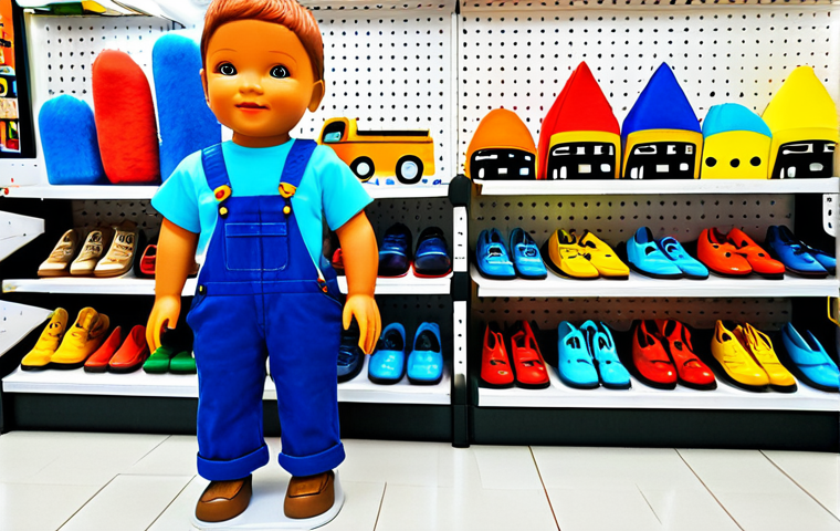 Tayo-Themed Children's Clothing Store Display**

"A brightly lit children's clothing store display featuring a fully clothed child mannequin wearing a Tayo the Little Bus themed outfit, including a blue t-shirt and overalls. The background includes shelves stocked with folded clothing and plush toys featuring Tayo and his friends. The store has a clean, modern design with colorful accents. safe for work, appropriate content, fully clothed, professional, perfect anatomy, correct proportions, well-formed hands, proper finger count, natural body proportions, professional photography, high quality, modest clothing, family-friendly."

**