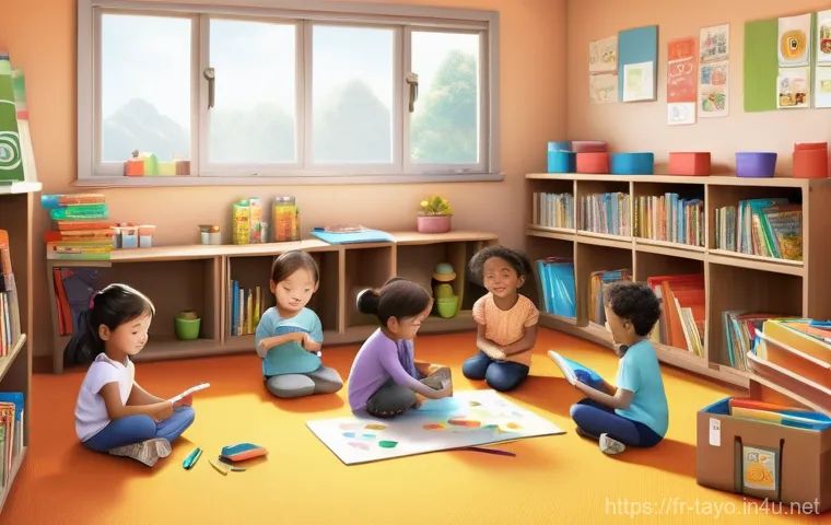 타요와 글로벌 이벤트 - A vibrant and cheerful illustration featuring diverse children, aged 5-8, from various cultural back...