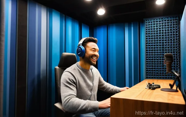 타요 시즌별 성우 인터뷰 - **Prompt: The Soulful Voice Actor**
    "A professional, diverse voice actor, approximately 30-40 ye...