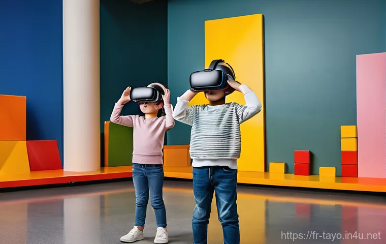 타요 관련 VR 콘텐츠 - **Prompt 1: Tayo's Virtual City Adventure**
"A joyful, diverse group of three children, approxim... 타요 관련 VR 콘텐츠 - **Prompt 1: Tayo's Virtual City Adventure**
"A joyful, diverse group of three children, approxim...