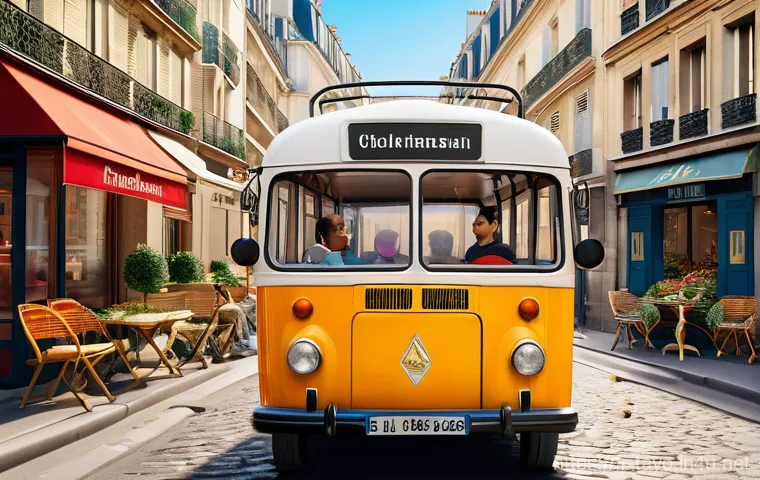 타요와 어린이 동기 부여 - **Friendship and Teamwork in a Parisian Setting:**
    "A vibrant, animated 3D illustration in the s...