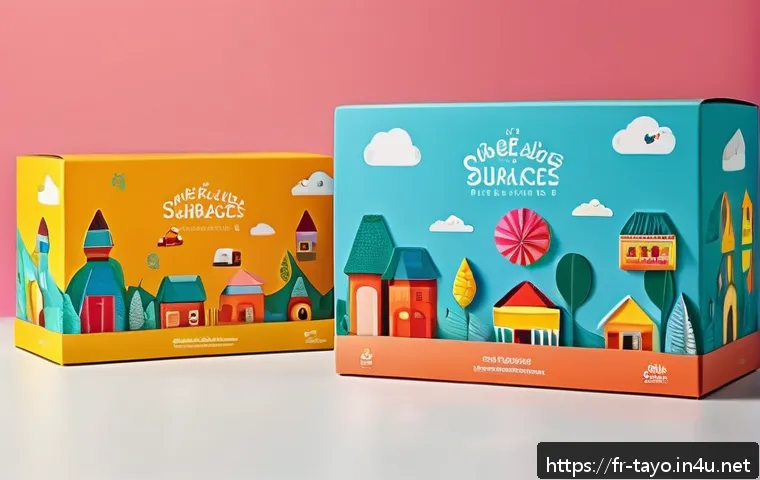타요 상품 패키징 - A vibrant children&rsquo;s product packaging design featuring bright, dynamic colors and playful, original...